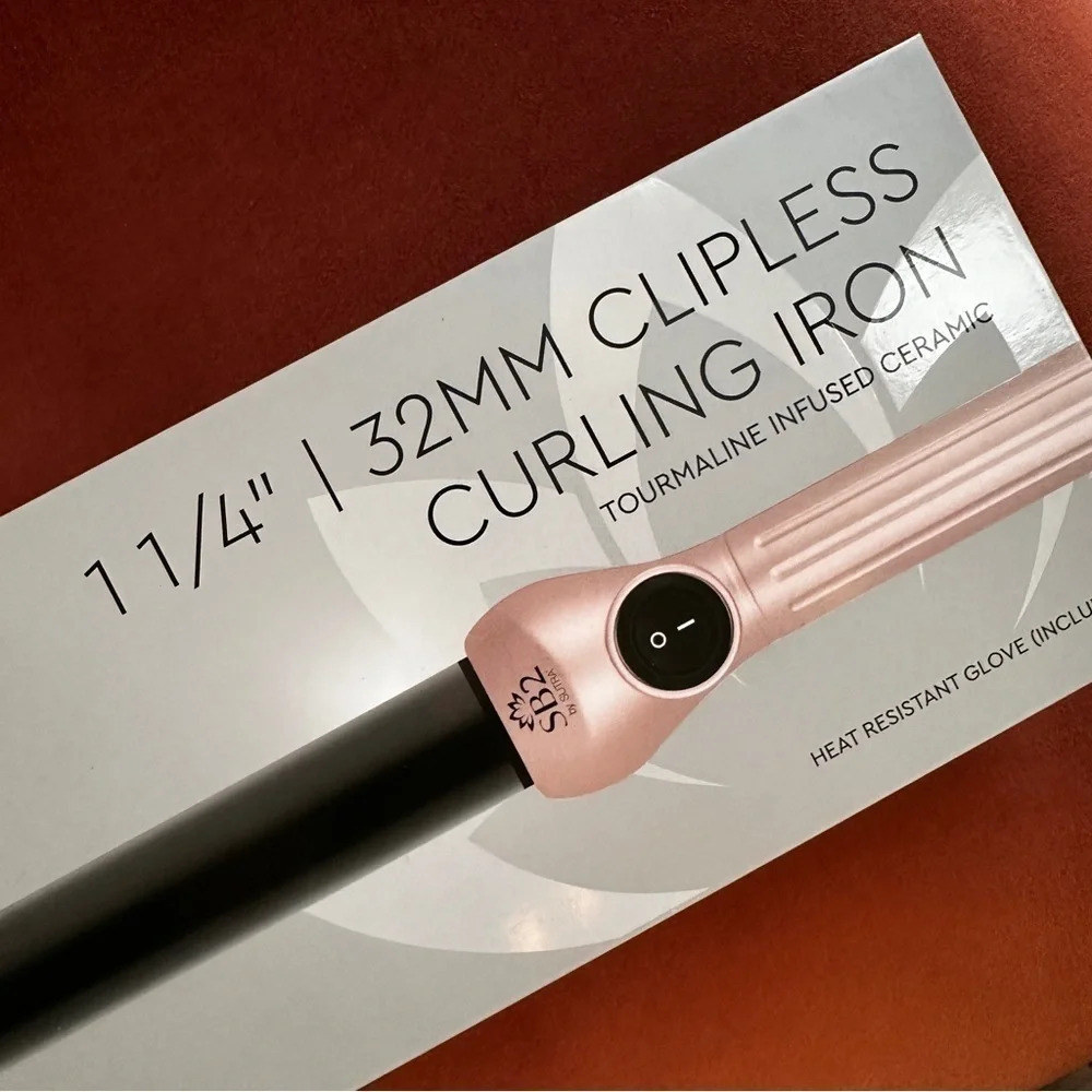 SB2 Sutra Clipless Curling Iron with Heat Protector Glove - NEW - Picture 2 of 7